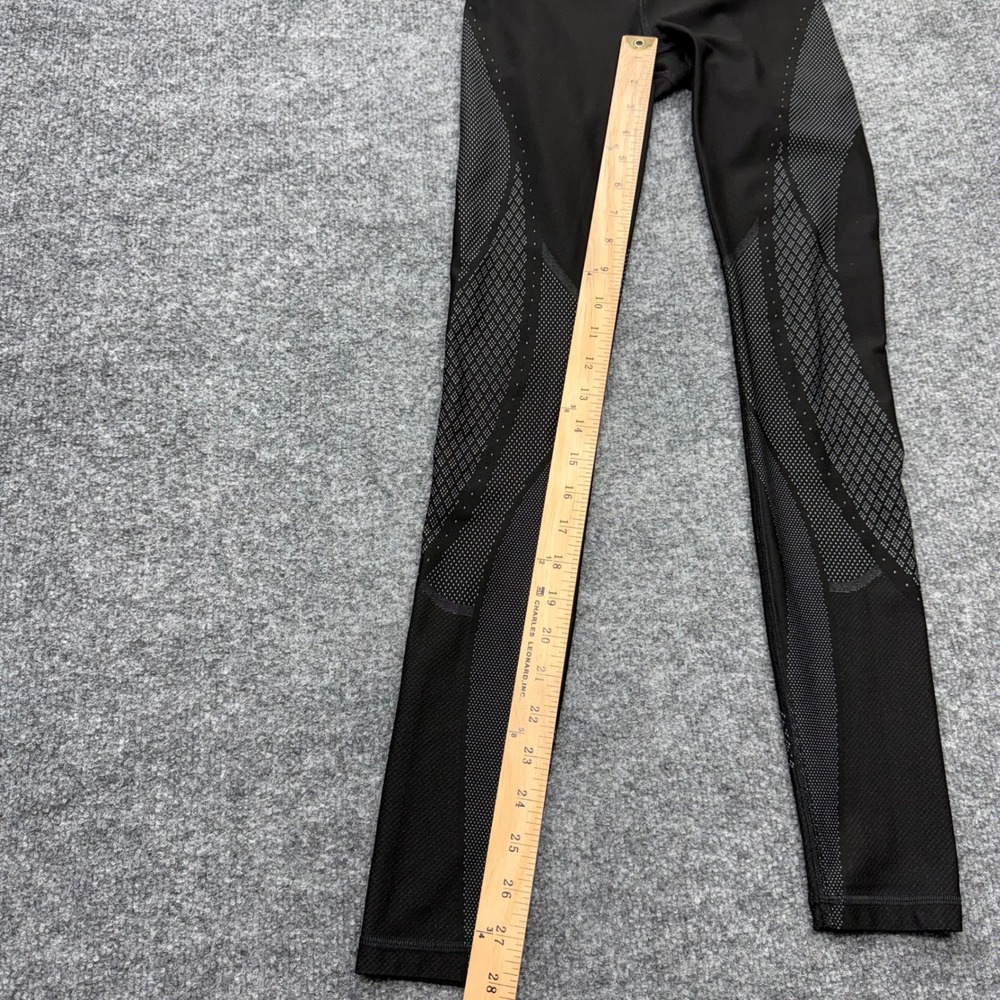 Lululemon Tight Stuff Tight II Black Dotted Reflective Leggings Size 4 High Rise - Picture 3 of 8